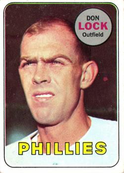 #229 Don Lock - Philadelphia Phillies - 1969 Topps Baseball