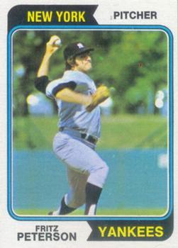 #229 Fritz Peterson - New York Yankees - 1974 Topps Baseball