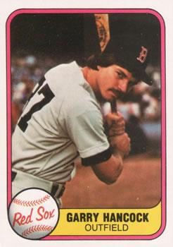 #229 Garry Hancock - Boston Red Sox - 1981 Fleer Baseball