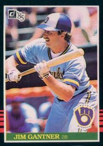 #229 Jim Gantner - Milwaukee Brewers - 1985 Donruss Baseball