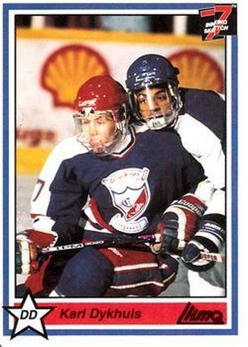 #229 Karl Dykhuis - Longueuil College Francais - 1990-91 7th Inning Sketch QMJHL Hockey