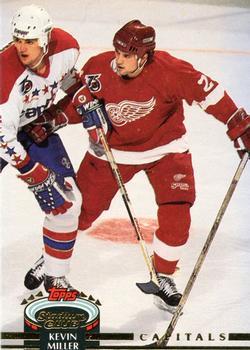 #229 Kevin Miller - Washington Capitals - 1992-93 Stadium Club Hockey