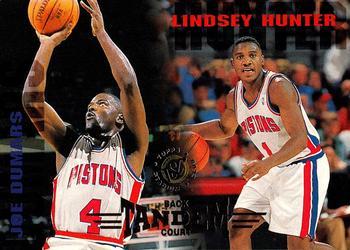 #229 Lindsey Hunter / Joe Dumars - Detroit Pistons - 1994-95 Stadium Club Basketball