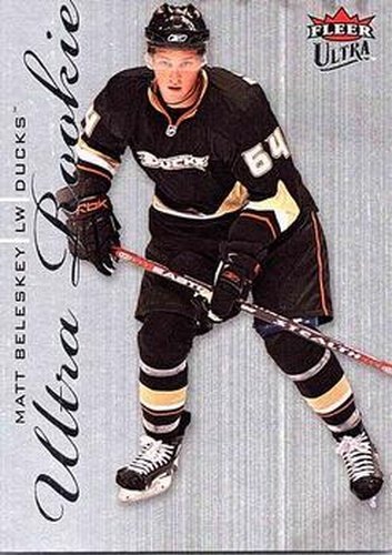 #229 Matt Beleskey - Anaheim Ducks - 2009-10 Ultra Hockey