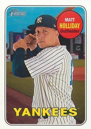 #229 Matt Holliday - New York Yankees - 2018 Topps Heritage Baseball