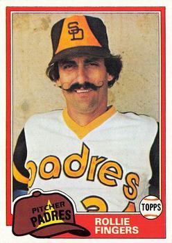 #229 Rollie Fingers - San Diego Padres - 1981 Topps Baseball
