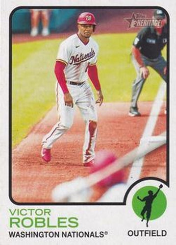 #229 Victor Robles - Washington Nationals - 2022 Topps Heritage Baseball