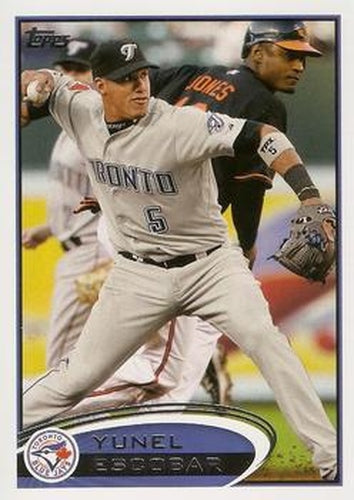 #229 Yunel Escobar - Toronto Blue Jays - 2012 Topps Baseball