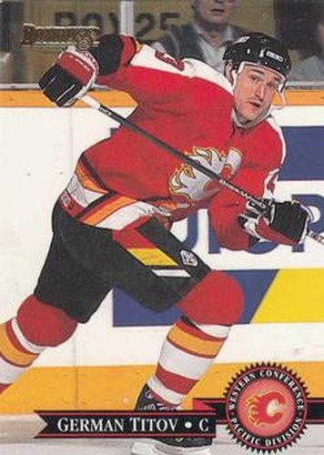 #229 German Titov - Calgary Flames - 1995-96 Donruss Hockey