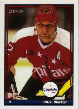 #229 Dale Hunter - Washington Capitals - 1991-92 O-Pee-Chee Hockey