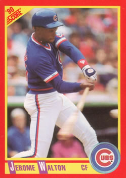 #229 Jerome Walton - Chicago Cubs - 1990 Score Baseball