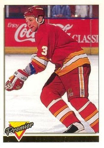#229 Frank Musil - Calgary Flames - 1993-94 O-Pee-Chee Premier Hockey - Gold
