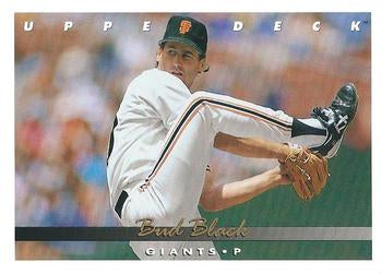 #229 Bud Black - San Francisco Giants - 1993 Upper Deck Baseball