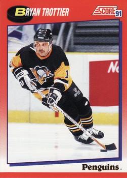 #229 Bryan Trottier - Pittsburgh Penguins - 1991-92 Score Canadian Bilingual Hockey