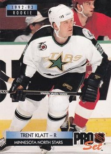 #229 Trent Klatt - Minnesota North Stars - 1992-93 Pro Set Hockey