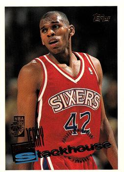 #229 Jerry Stackhouse - Philadelphia 76ers - 1995-96 Topps Basketball