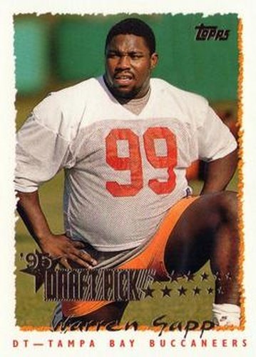 #229 Warren Sapp - Tampa Bay Buccaneers - 1995 Topps Football
