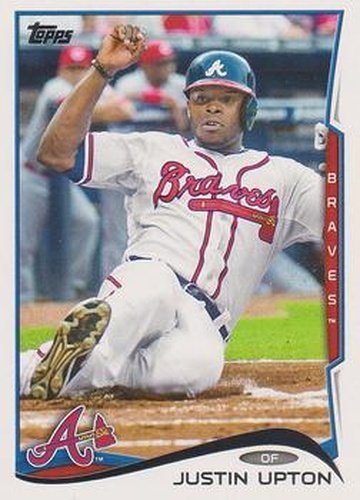 #229a Justin Upton - Atlanta Braves - 2014 Topps Baseball