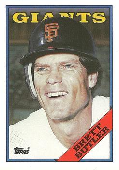 #22T Brett Butler - San Francisco Giants - 1988 Topps Traded Baseball