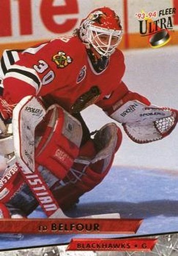 #22 Ed Belfour - Chicago Blackhawks - 1993-94 Ultra Hockey