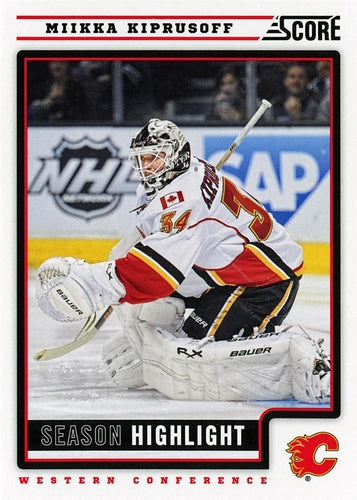 #22 Miikka Kiprusoff - Calgary Flames - 2012-13 Score Hockey