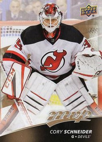 #22 Cory Schneider - New Jersey Devils - 2017-18 Upper Deck MVP Hockey