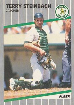 #22 Terry Steinbach - Oakland Athletics - 1989 Fleer Baseball
