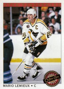 #22 Mario Lemieux - Pittsburgh Penguins - 1992-93 O-Pee-Chee Premier Hockey - Star Performers