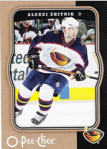 #22 Alexei Zhitnik - Atlanta Thrashers - 2007-08 O-Pee-Chee Hockey