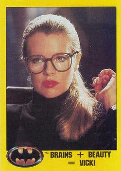 #222 Brains + Beauty = Vicki - 1989 Topps Batman