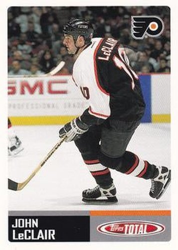 #TTC22 John LeClair - Philadelphia Flyers - 2002-03 Topps Total Hockey - Team Checklists
