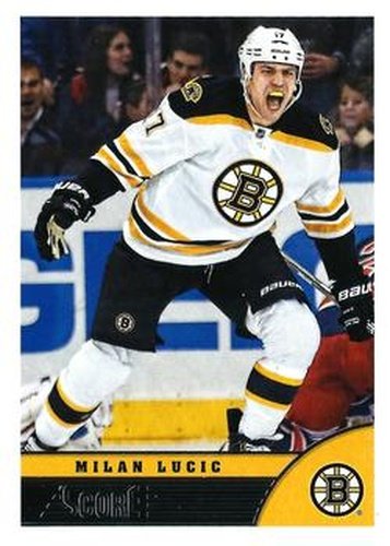 #22 Milan Lucic - Boston Bruins - 2013-14 Score Hockey