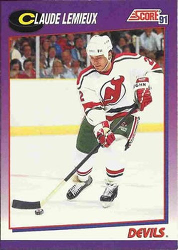 #22 Claude Lemieux - New Jersey Devils - 1991-92 Score American Hockey