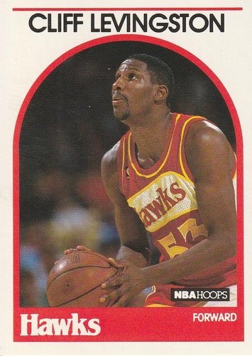 #22 Cliff Levingston - Atlanta Hawks - 1989-90 Hoops Basketball