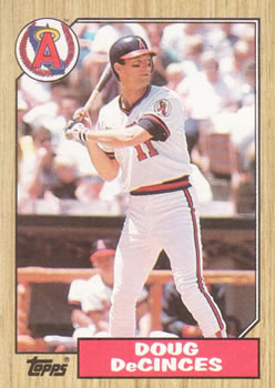 #22 Doug DeCinces - California Angels - 1987 Topps Baseball