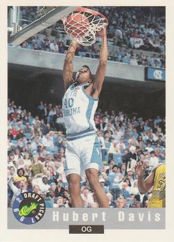 #22 Hubert Davis - North Carolina Tar Heels - 1992 Classic Draft Basketball