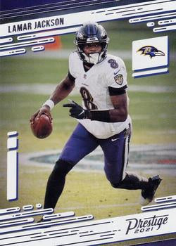 #22 Lamar Jackson - Baltimore Ravens - 2021 Panini Prestige Football