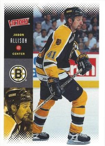 #22 Jason Allison - Boston Bruins - 2000-01 Upper Deck Victory Hockey