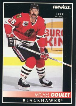 #22 Michel Goulet - Chicago Blackhawks - 1992-93 Pinnacle Canadian Hockey