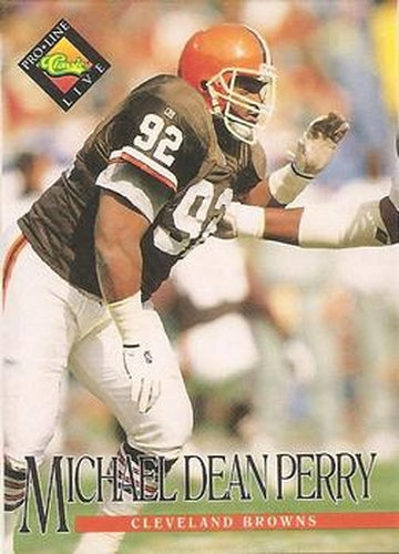 #22 Michael Dean Perry - Cleveland Browns - 1994 Pro Line Live Football
