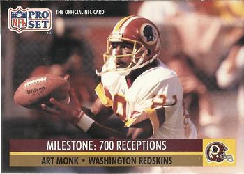 #22 Art Monk - Washington Redskins - 1991 Pro Set Football