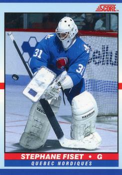 #22 Stephane Fiset - Quebec Nordiques - 1990-91 Score Young Superstars Hockey