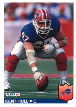 #22 Kent Hull - Buffalo Bills - 1992 Fleer Football