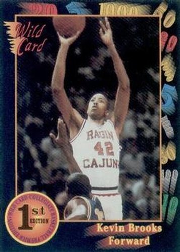 #22 Kevin Brooks - Louisiana-Lafayette Ragin' Cajuns - 1991-92 Wild Card Basketball