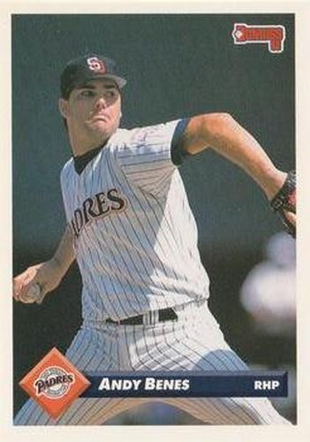 #22 Andy Benes - San Diego Padres - 1993 Donruss Baseball