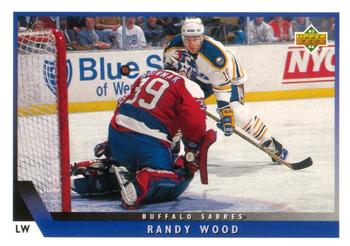 #22 Randy Wood - Buffalo Sabres - 1993-94 Upper Deck Hockey