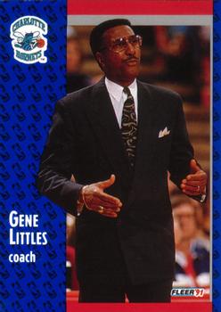 #22 Gene Littles - Charlotte Hornets - 1991-92 Fleer Basketball