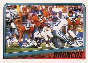 #22 Broncos Team Leaders - Sammy Winder - Denver Broncos - 1988 Topps Football
