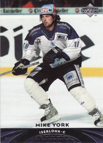 #22 Mike York - Iserlohn Roosters - 2004-05 UD All-World Edition Hockey