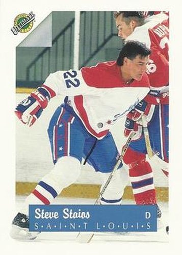#22 Steve Staios - St. Louis Blues - 1991 Ultimate Draft Hockey